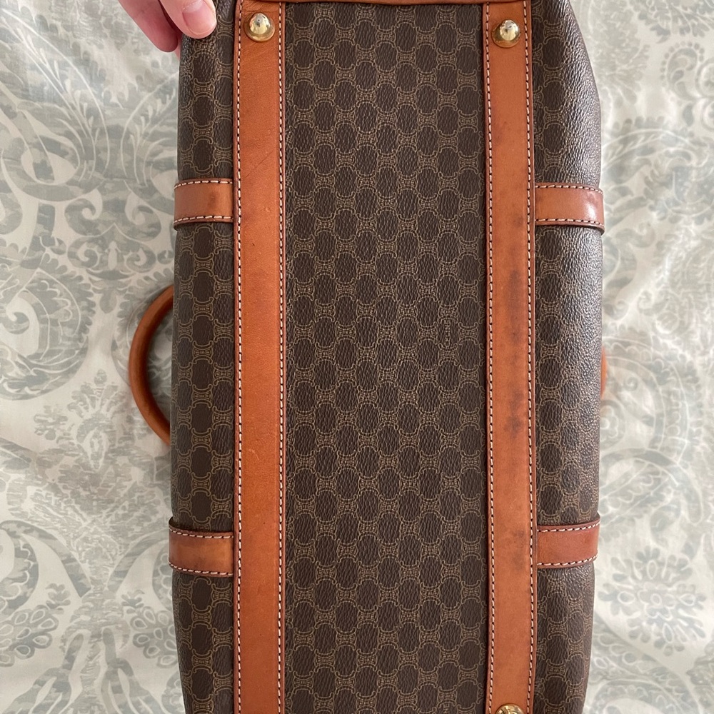Céline Brown Monogram Handbag - Picture 6 of 7